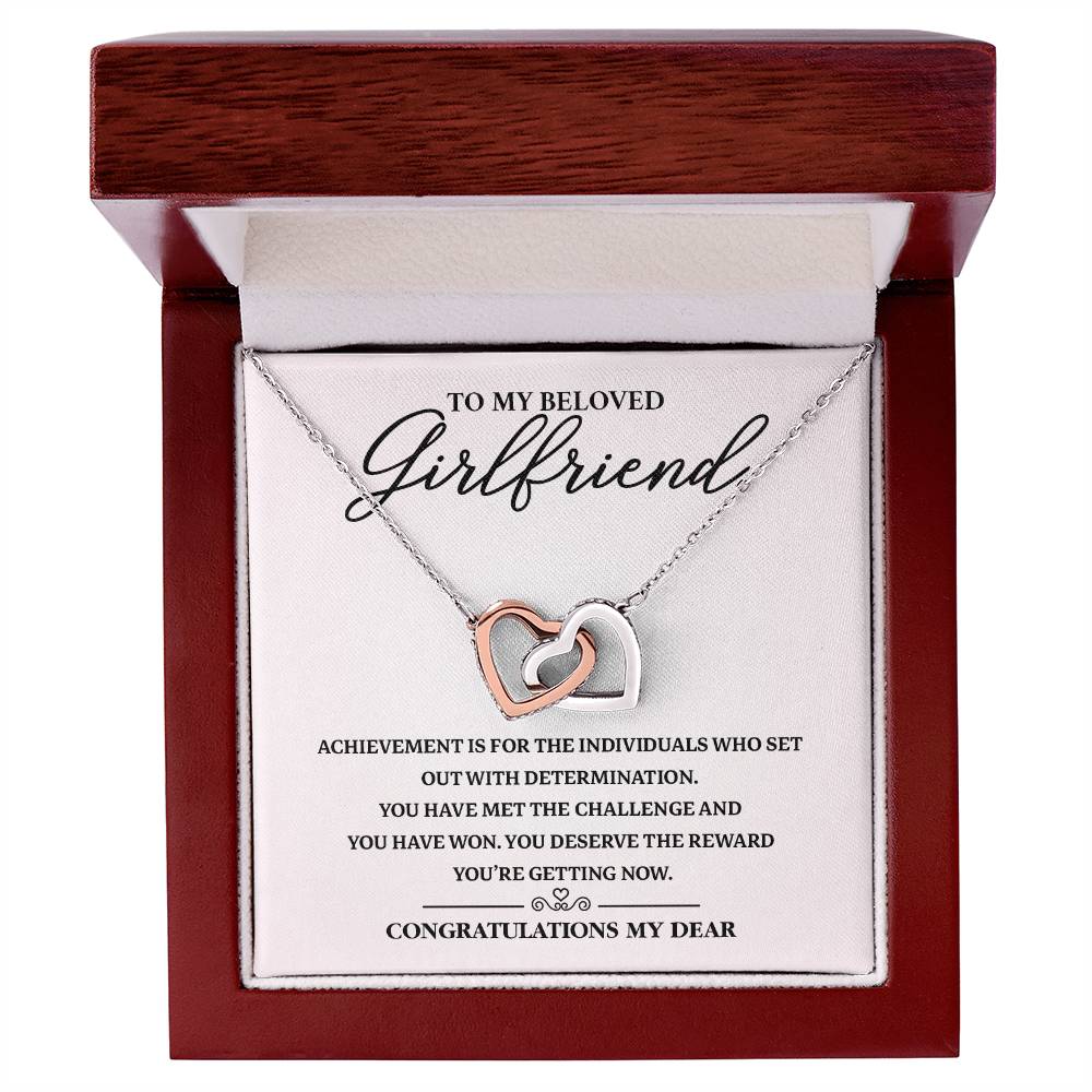 Graduation Necklace Gift for Girlfriend with Card