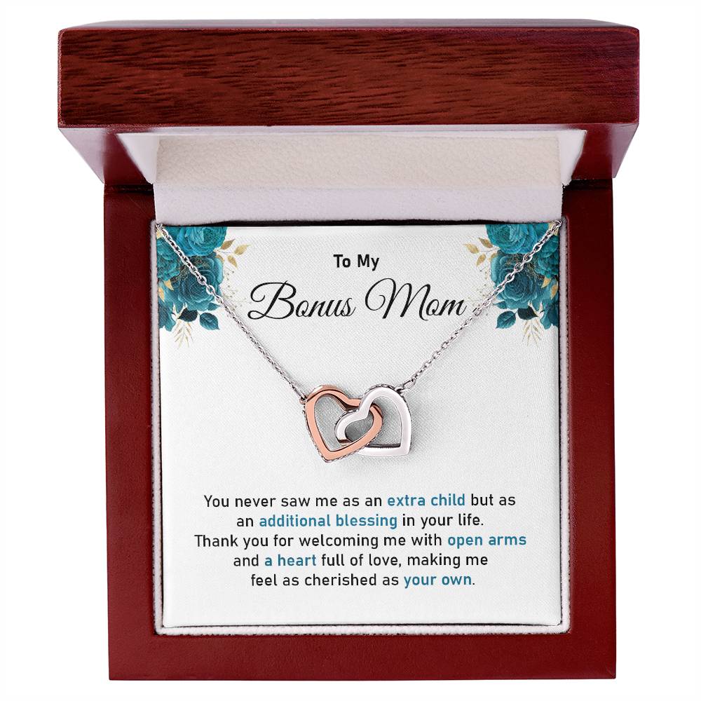 Bonus Mom Appreciation Necklace with Heartfelt Gift