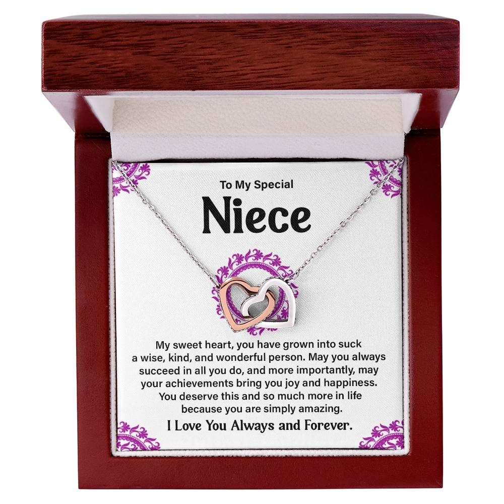 To My Special Niece Heartfelt Necklace For Love Elegant Pendant Special Gift Proud Niece Jewelry Kind Heart Pendant Love And Support Jewelry Thoughtful Gift For Niece Sentimental Pendant Sweet Jewelry