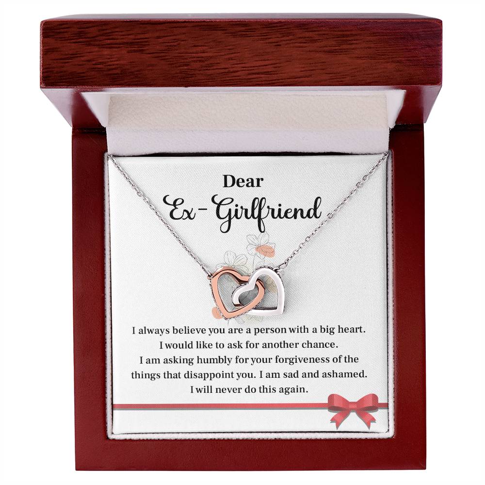 Forgiveness Necklace Gift for Ex-Girlfriend with Card