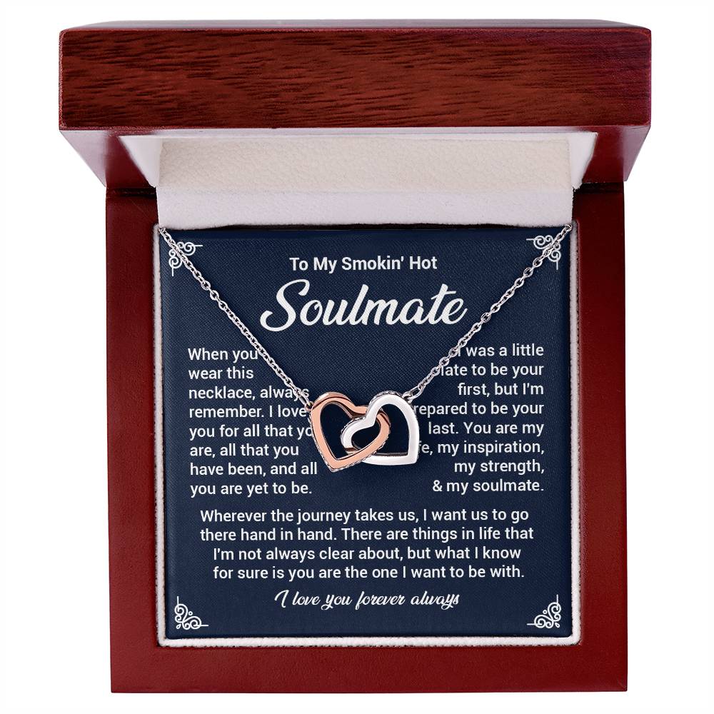 Funny Soulmate Necklace Gift for Her with Gift Box