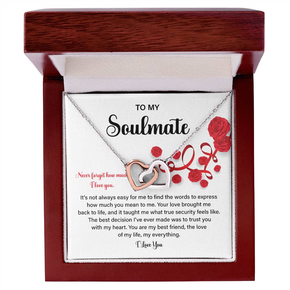 Soulmate Gift Necklace for Her – Love Message Box