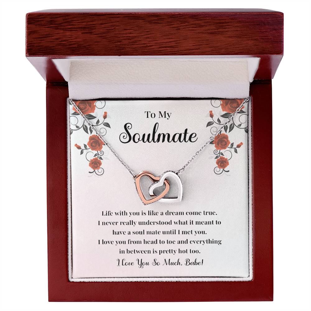 Soulmate Necklace Gift for Her with Jewelry Box
