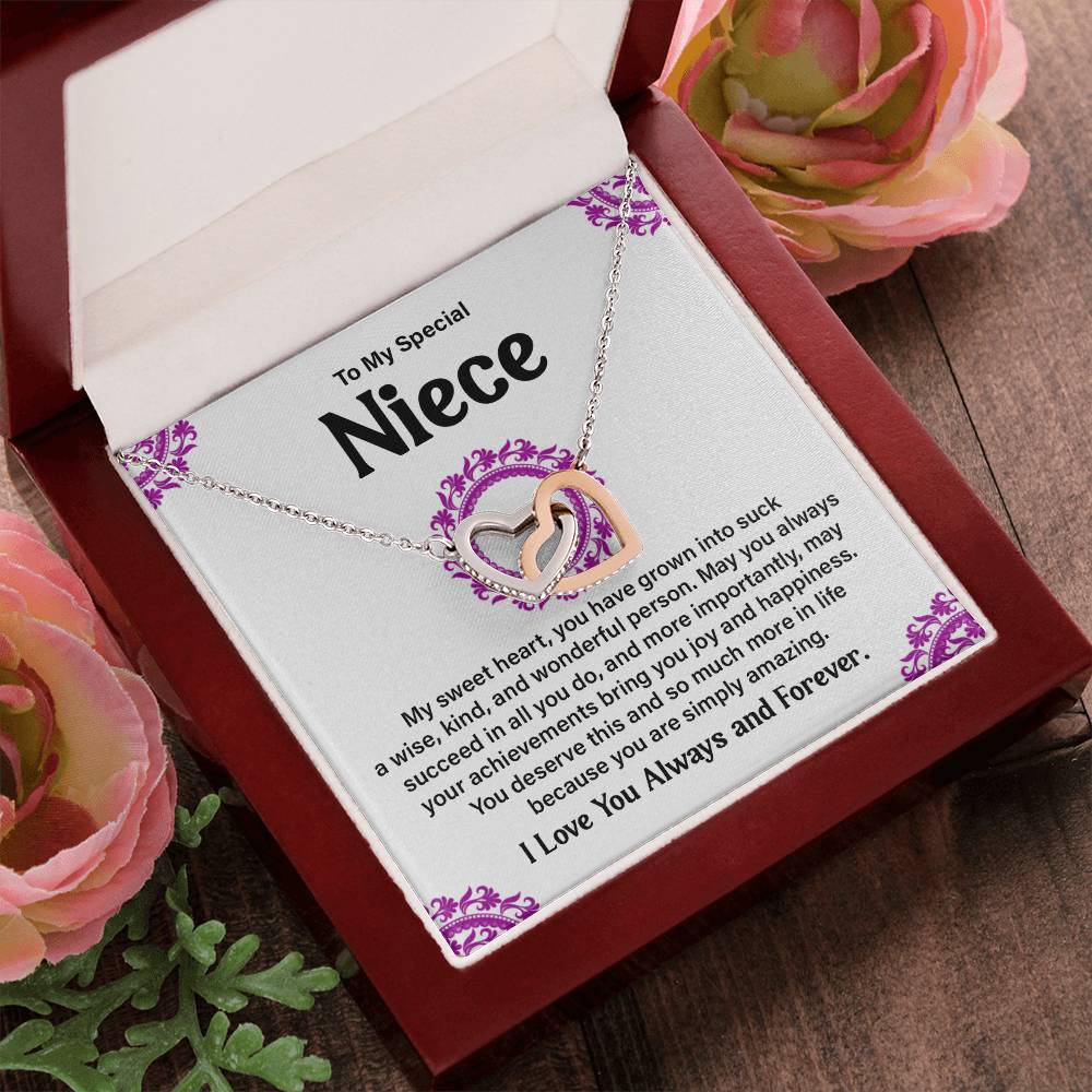To My Special Niece Heartfelt Necklace For Love Elegant Pendant Special Gift Proud Niece Jewelry Kind Heart Pendant Love And Support Jewelry Thoughtful Gift For Niece Sentimental Pendant Sweet Jewelry