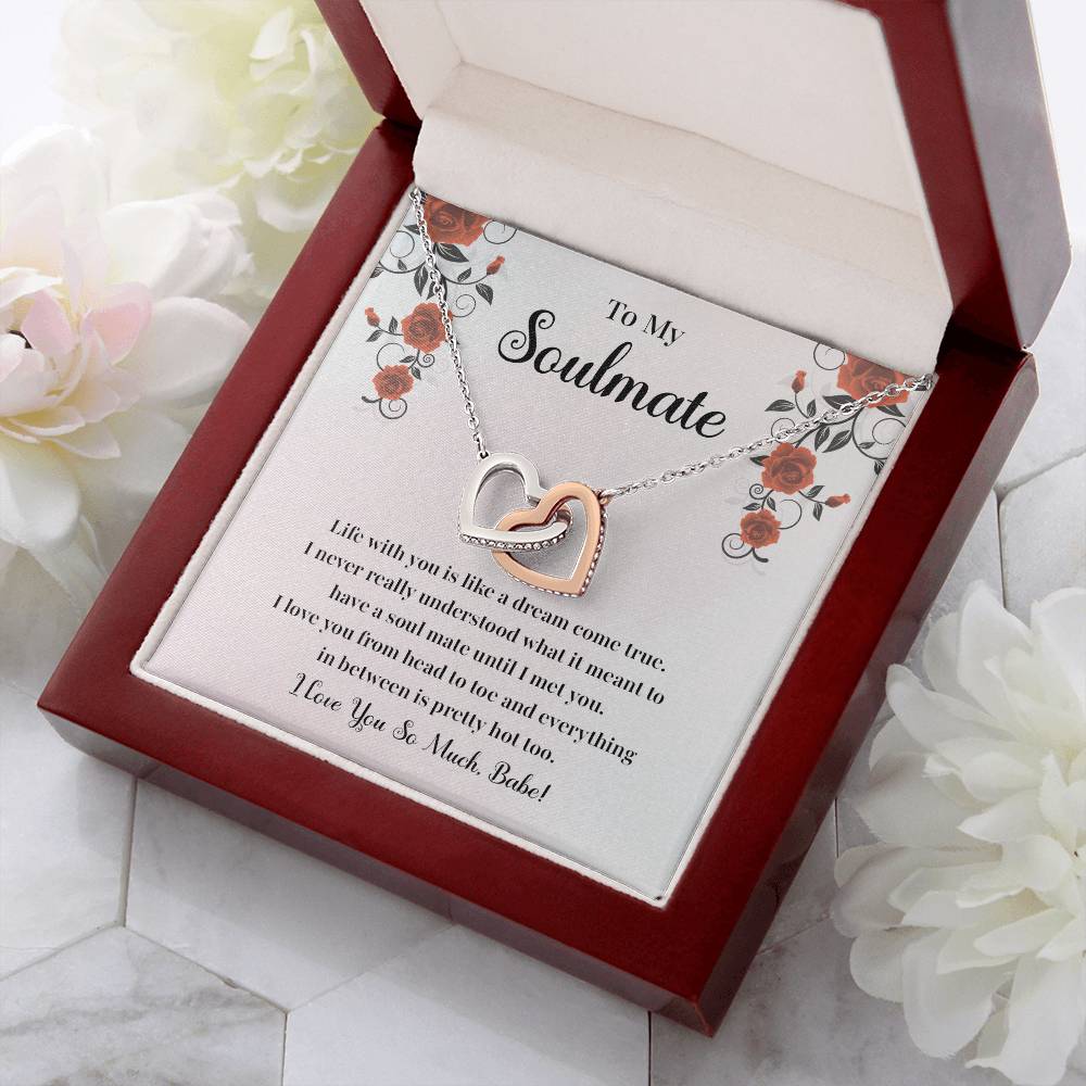 Soulmate Necklace Gift for Her with Jewelry Box