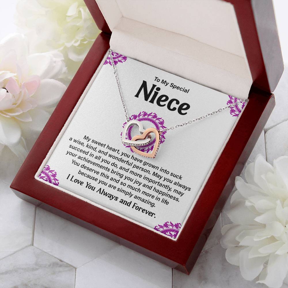 To My Special Niece Heartfelt Necklace For Love Elegant Pendant Special Gift Proud Niece Jewelry Kind Heart Pendant Love And Support Jewelry Thoughtful Gift For Niece Sentimental Pendant Sweet Jewelry
