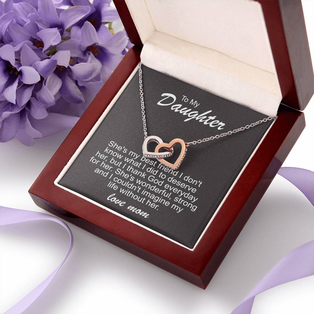 To My Daughter Necklace – Best Friend Gift from Mom