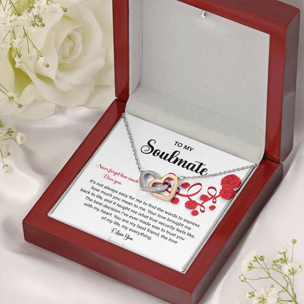 Soulmate Gift Necklace for Her – Love Message Box