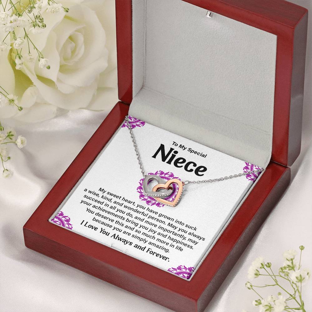 To My Special Niece Heartfelt Necklace For Love Elegant Pendant Special Gift Proud Niece Jewelry Kind Heart Pendant Love And Support Jewelry Thoughtful Gift For Niece Sentimental Pendant Sweet Jewelry