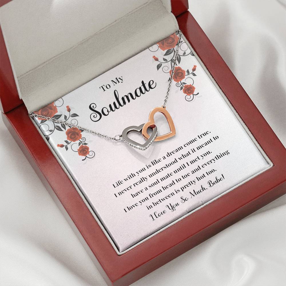 Soulmate Necklace Gift for Her with Jewelry Box