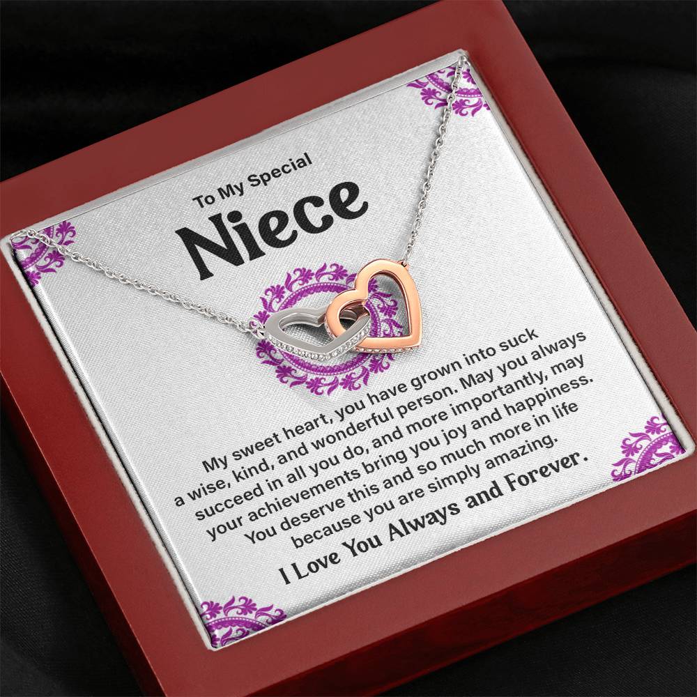 To My Special Niece Heartfelt Necklace For Love Elegant Pendant Special Gift Proud Niece Jewelry Kind Heart Pendant Love And Support Jewelry Thoughtful Gift For Niece Sentimental Pendant Sweet Jewelry