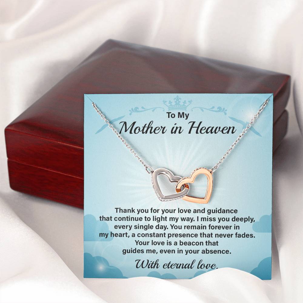 Mother in Heaven Necklace Gift from Daughter