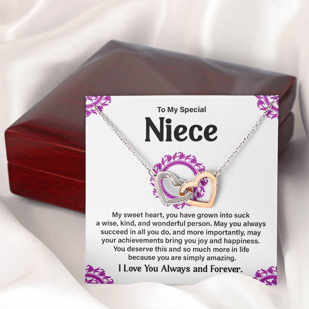 To My Special Niece Heartfelt Necklace For Love Elegant Pendant Special Gift Proud Niece Jewelry Kind Heart Pendant Love And Support Jewelry Thoughtful Gift For Niece Sentimental Pendant Sweet Jewelry