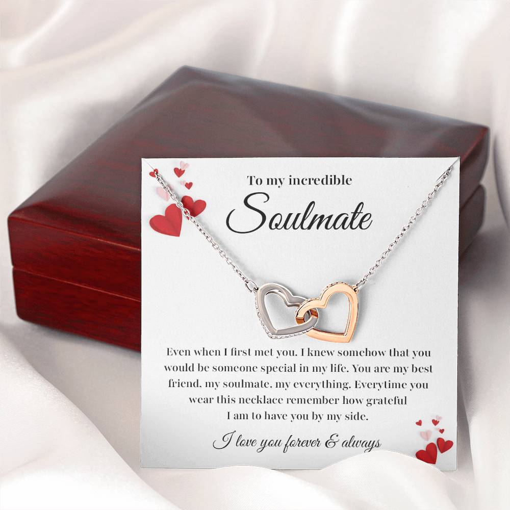 Soulmate Necklace Gift with Card and Gift Box