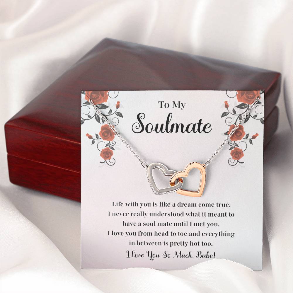 Soulmate Necklace Gift for Her with Jewelry Box