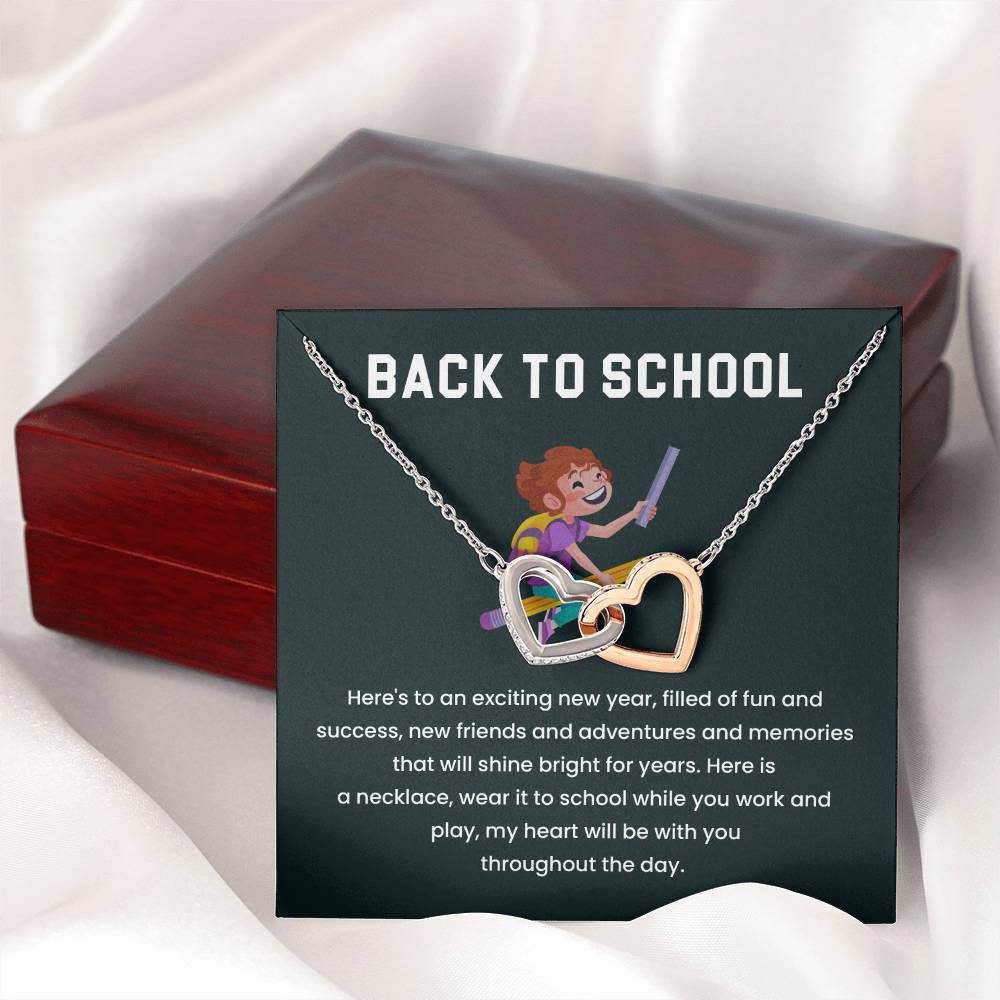 Back to School Necklace Gift for Kids – Sentimental Message Card