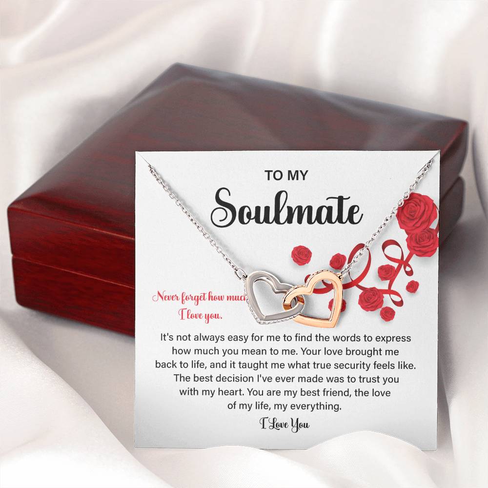 Soulmate Gift Necklace for Her – Love Message Box