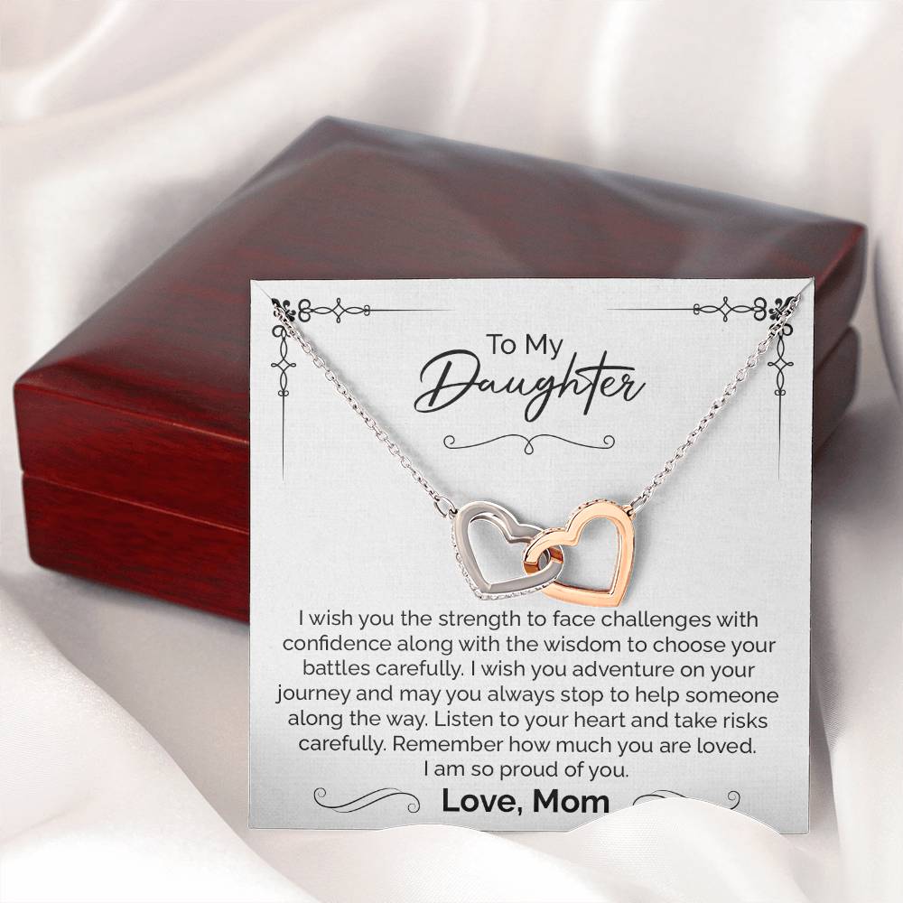 To My Daughter Necklace Gift – Mom's Heartfelt Message