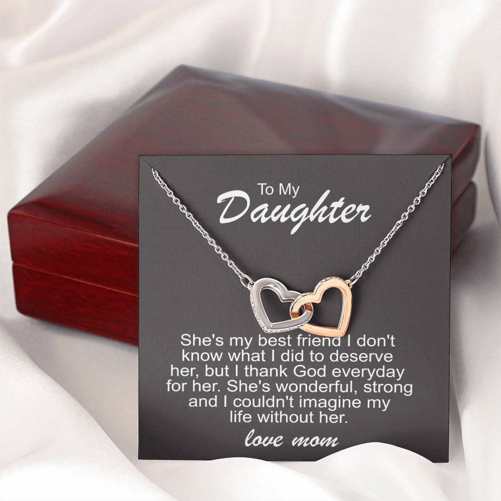 To My Daughter Necklace – Best Friend Gift from Mom