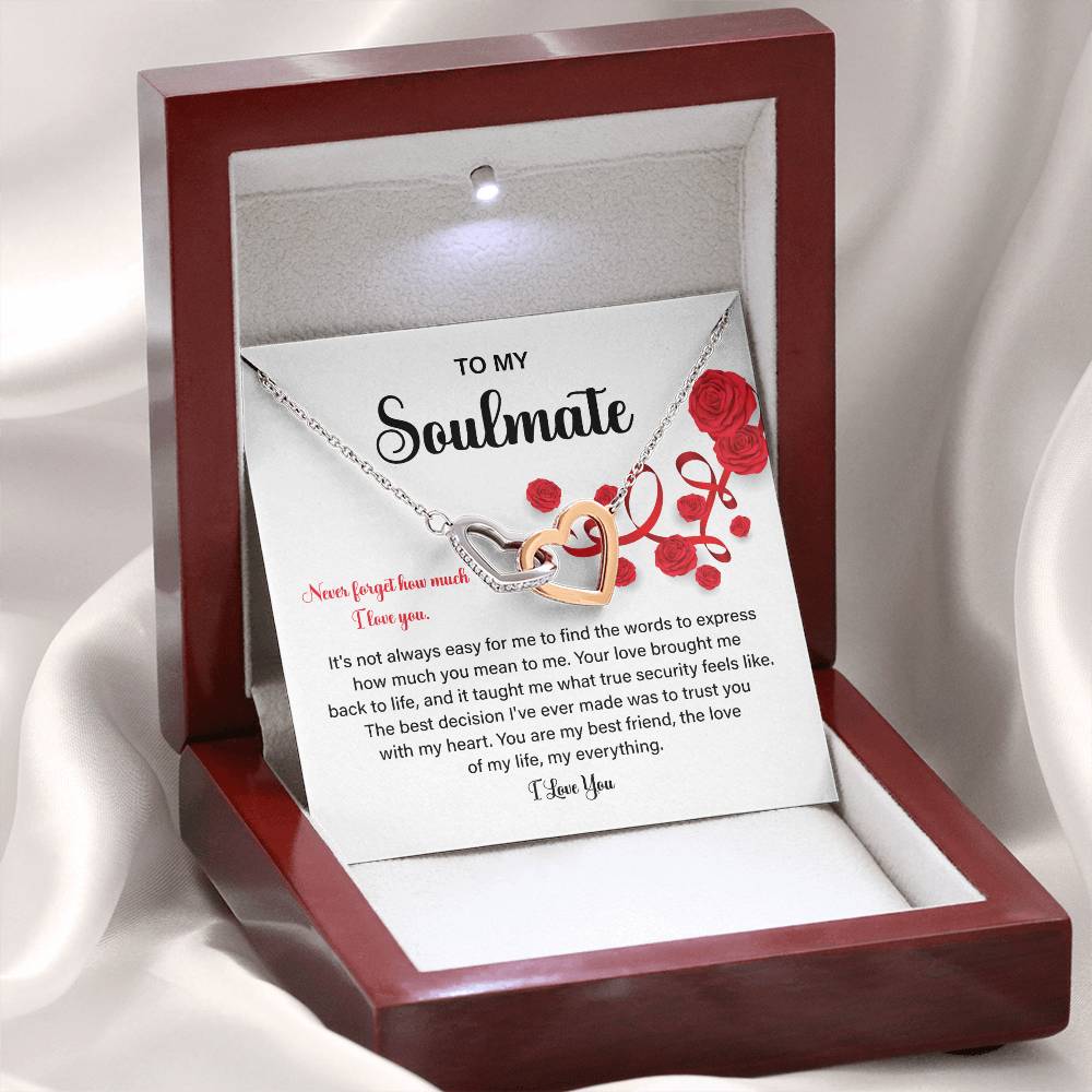 Soulmate Gift Necklace for Her – Love Message Box