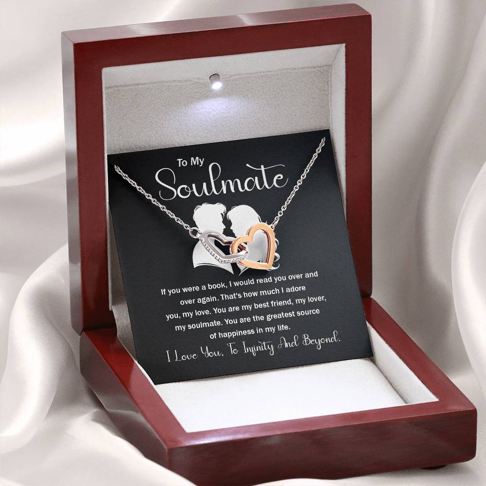 Soulmate Necklace Gift – Infinity Love Message Card