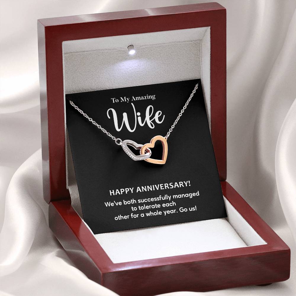 Funny Anniversary Gift for Wife – Heart Necklace