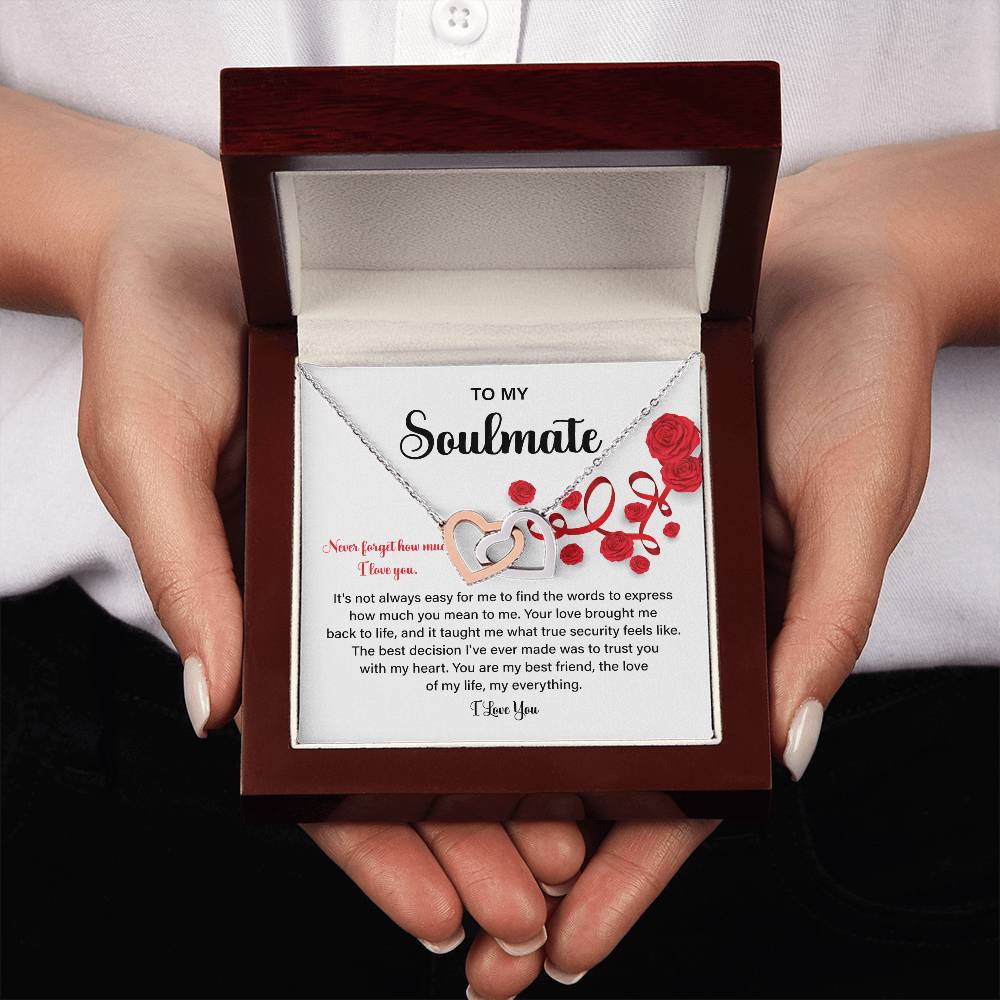 Soulmate Gift Necklace for Her – Love Message Box