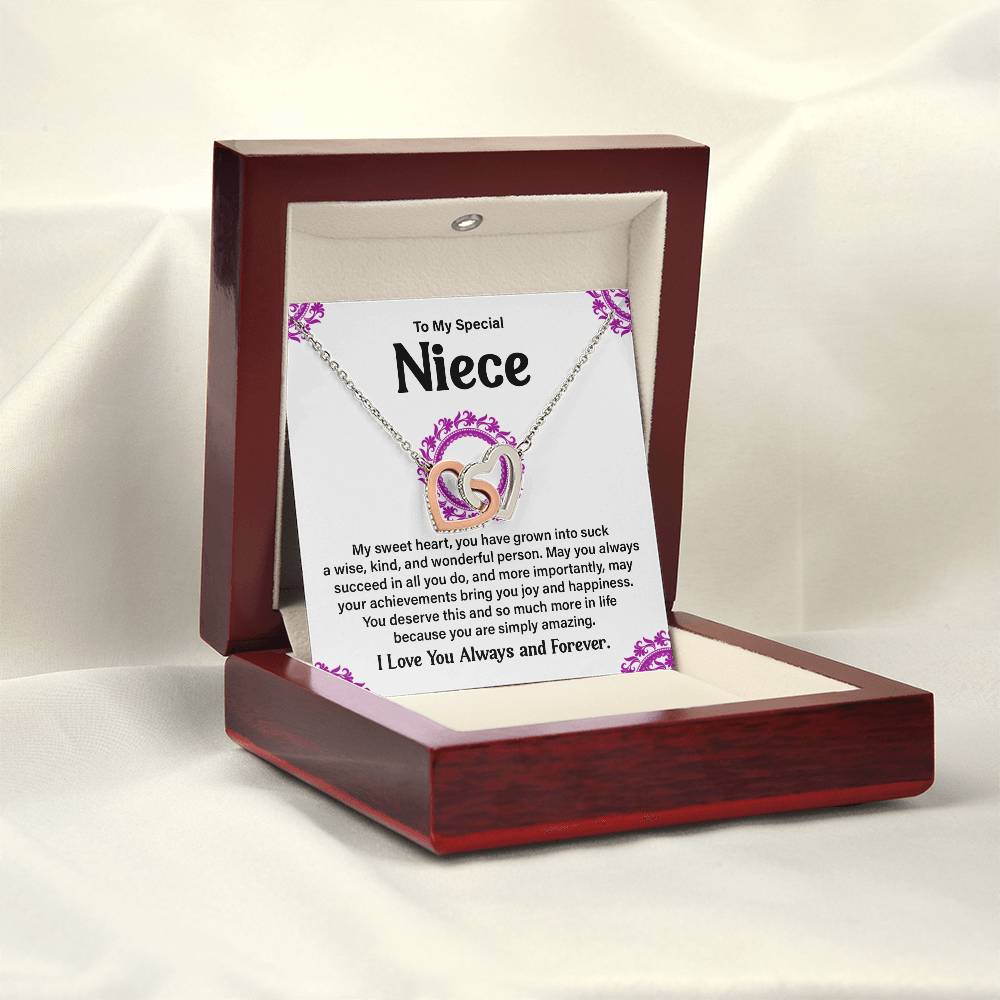 To My Special Niece Heartfelt Necklace For Love Elegant Pendant Special Gift Proud Niece Jewelry Kind Heart Pendant Love And Support Jewelry Thoughtful Gift For Niece Sentimental Pendant Sweet Jewelry