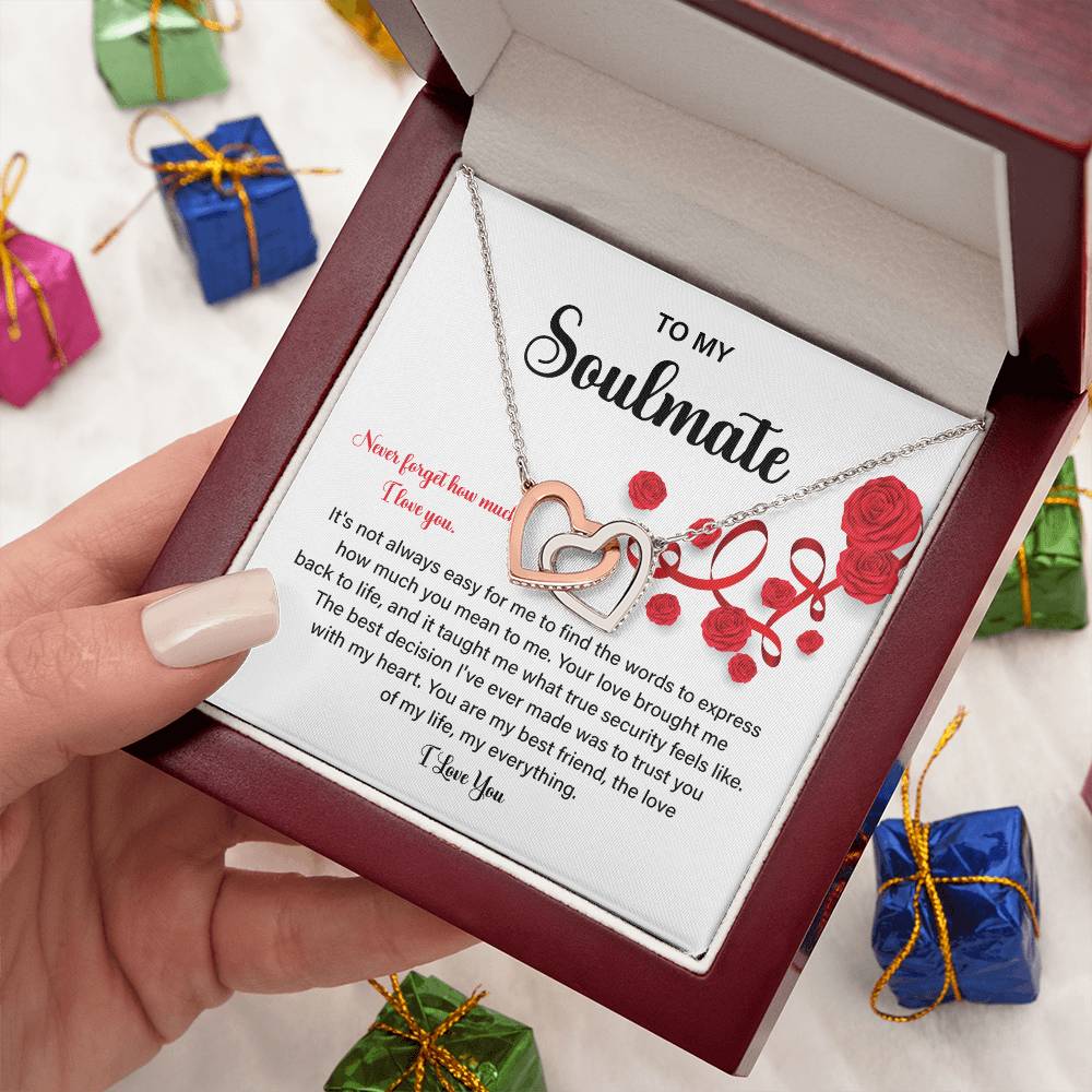 Soulmate Gift Necklace for Her – Love Message Box