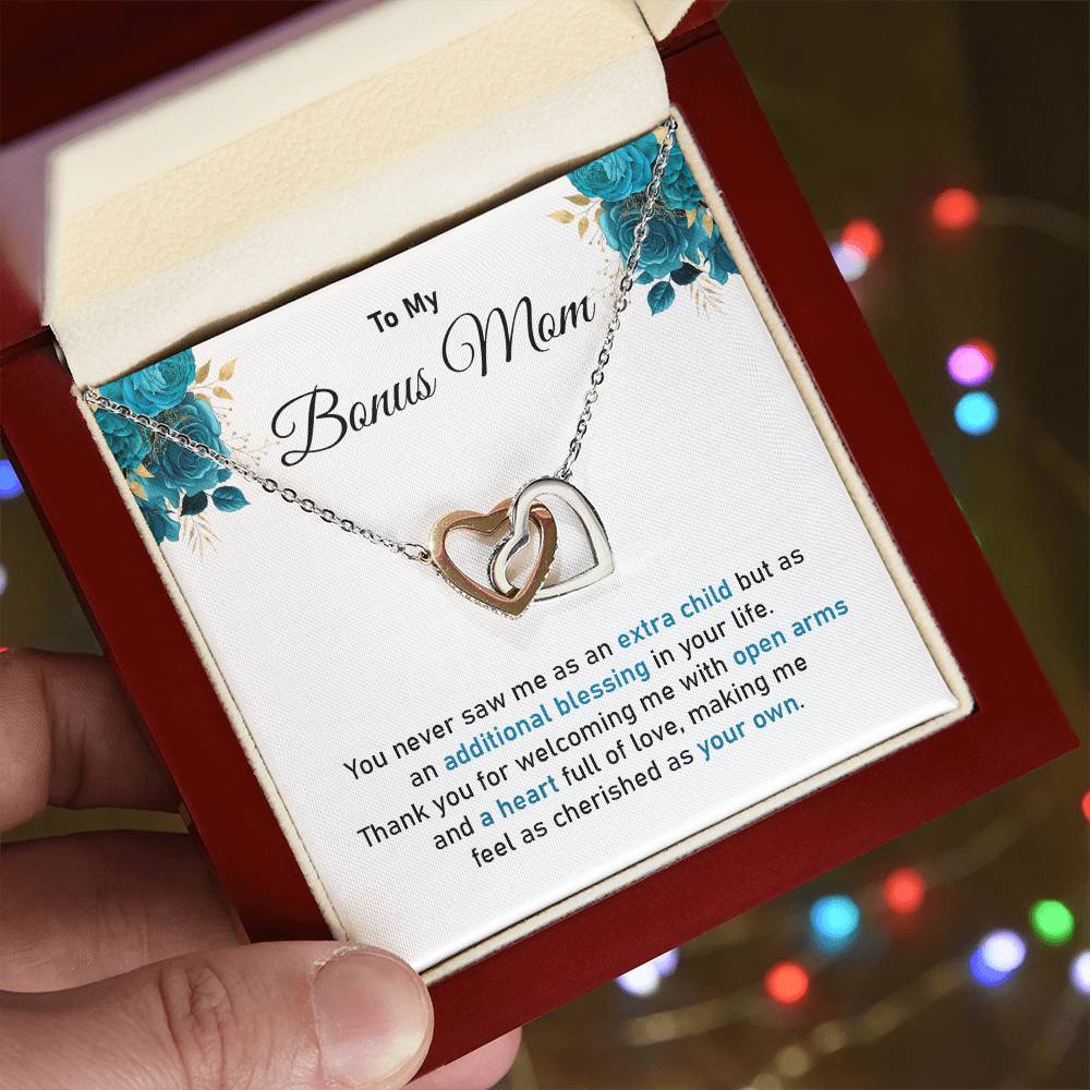 Bonus Mom Appreciation Necklace with Heartfelt Gift