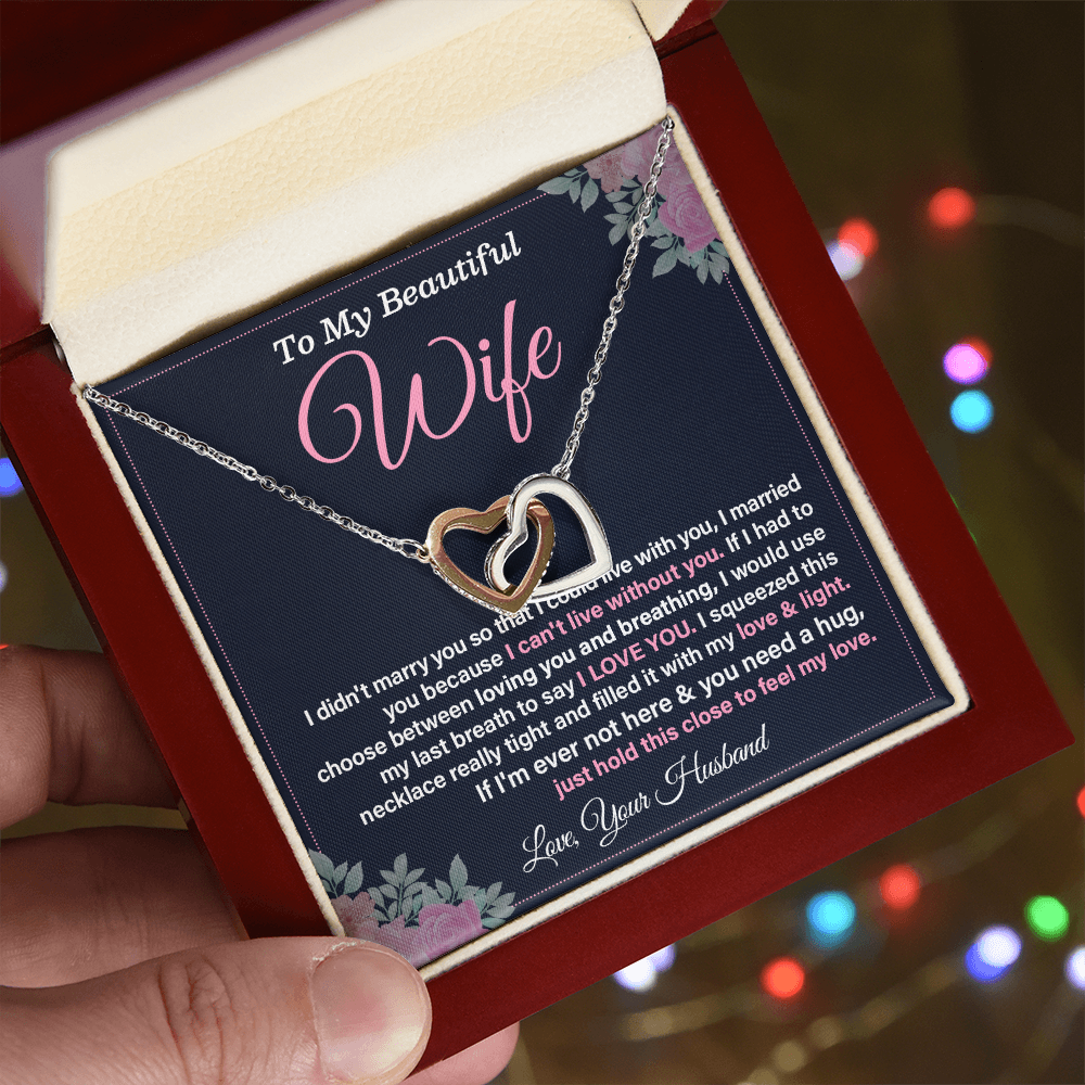 Heartfelt Romantic Gift for Wife from Husband with Loving Message Card