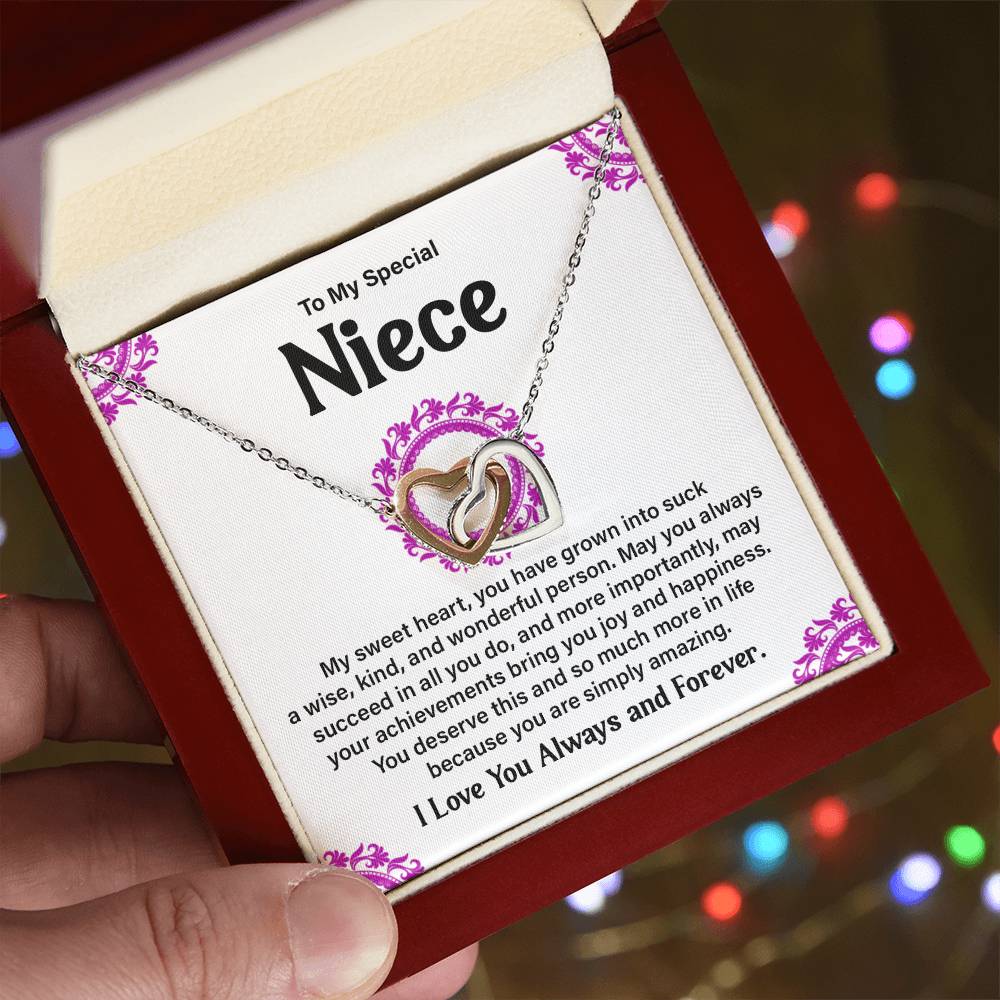 To My Special Niece Heartfelt Necklace For Love Elegant Pendant Special Gift Proud Niece Jewelry Kind Heart Pendant Love And Support Jewelry Thoughtful Gift For Niece Sentimental Pendant Sweet Jewelry
