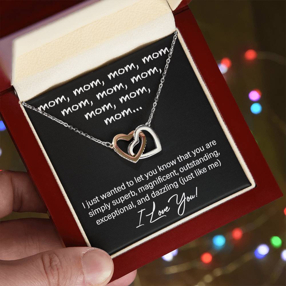 Humorous Necklace for Mom – Playful Gift with Funny Message Card