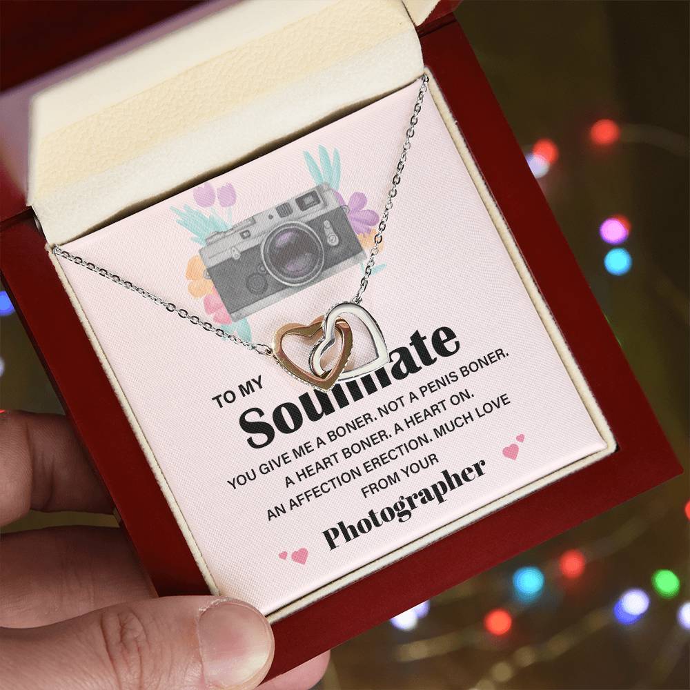 Funny Soulmate Necklace Gift from Photographer – Gift Box
