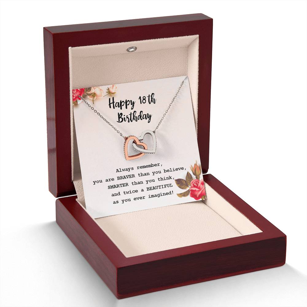 18th Birthday Necklace Gift – Heart Pendant Box