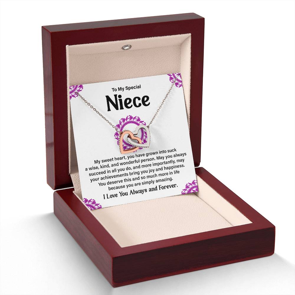 To My Special Niece Heartfelt Necklace For Love Elegant Pendant Special Gift Proud Niece Jewelry Kind Heart Pendant Love And Support Jewelry Thoughtful Gift For Niece Sentimental Pendant Sweet Jewelry