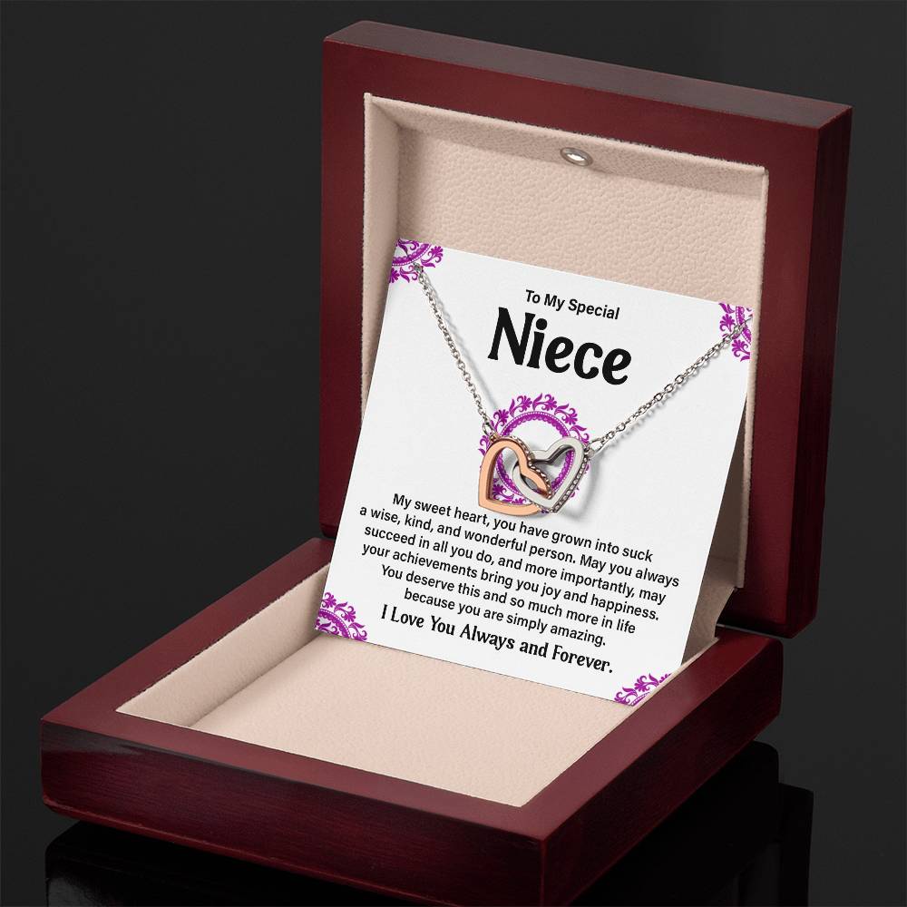 To My Special Niece Heartfelt Necklace For Love Elegant Pendant Special Gift Proud Niece Jewelry Kind Heart Pendant Love And Support Jewelry Thoughtful Gift For Niece Sentimental Pendant Sweet Jewelry