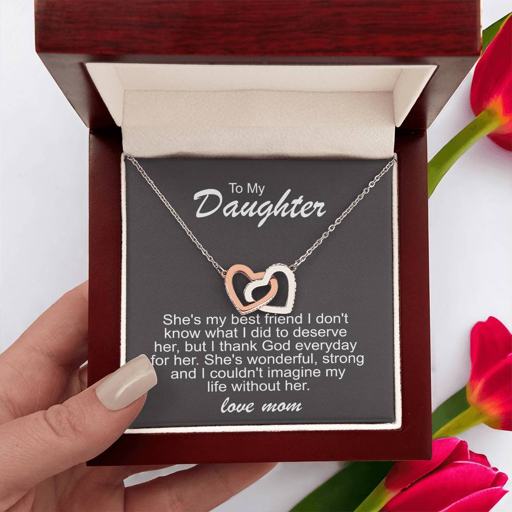 To My Daughter Necklace – Best Friend Gift from Mom