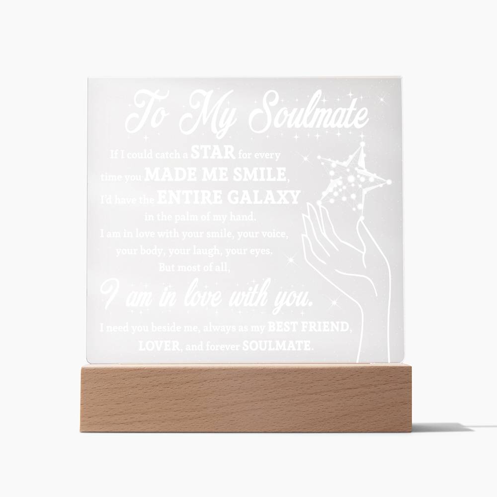 Soulmate Galaxy Star Acrylic Light – Romantic Gift