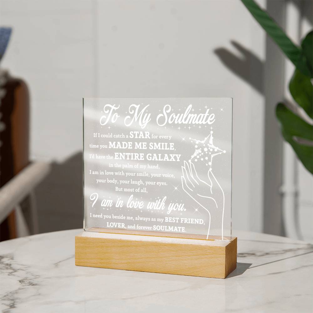 Soulmate Galaxy Star Acrylic Light – Romantic Gift