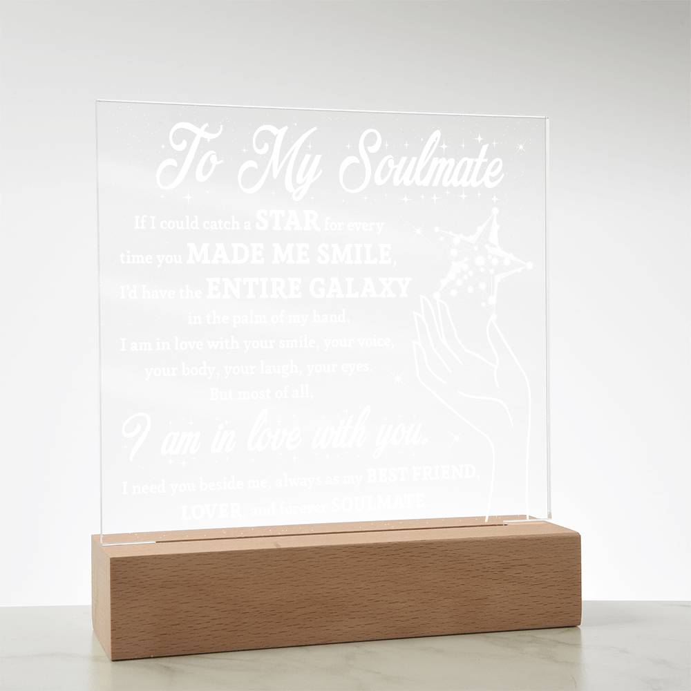 Soulmate Galaxy Star Acrylic Light – Romantic Gift