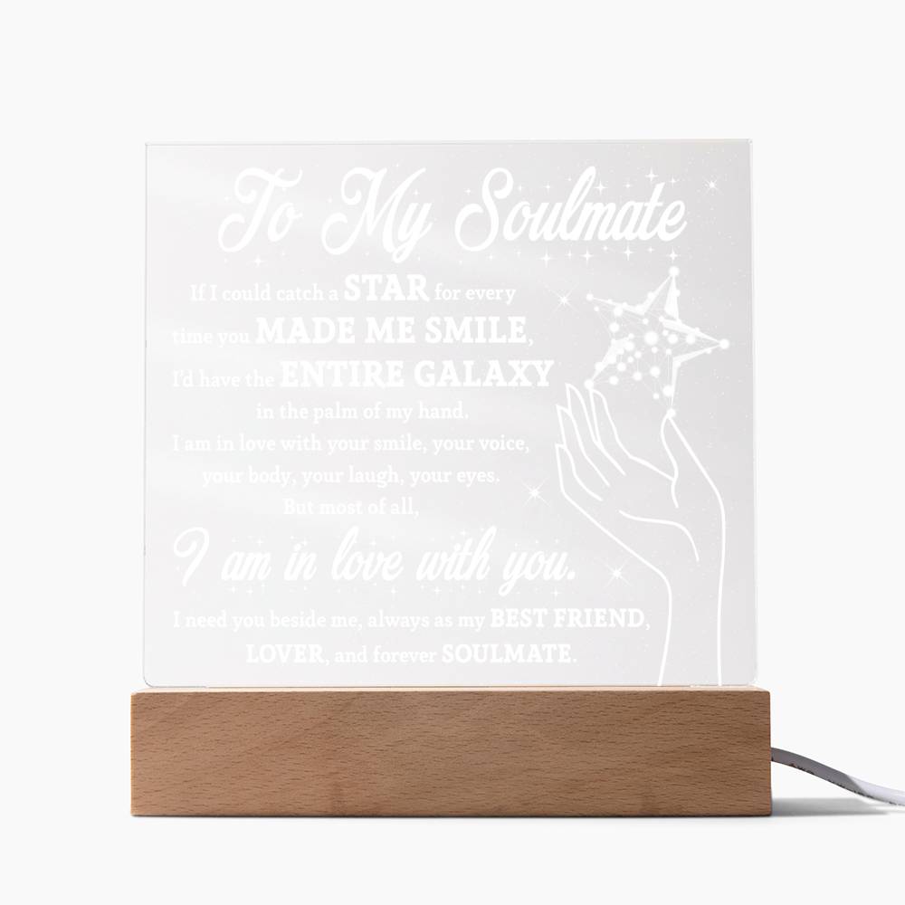 Soulmate Galaxy Star Acrylic Light – Romantic Gift