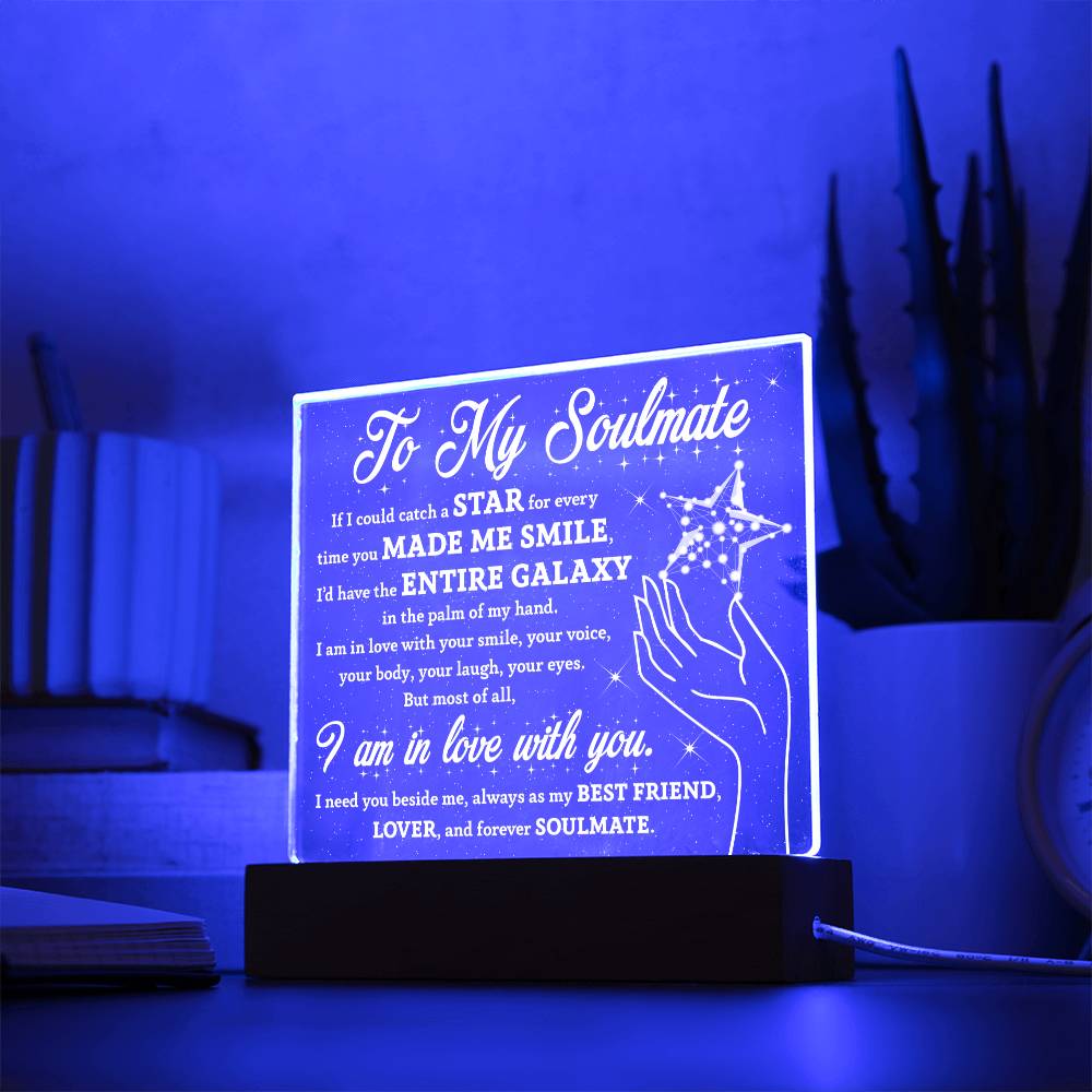 Soulmate Galaxy Star Acrylic Light – Romantic Gift