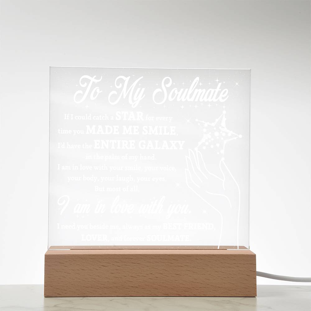 Soulmate Galaxy Star Acrylic Light – Romantic Gift