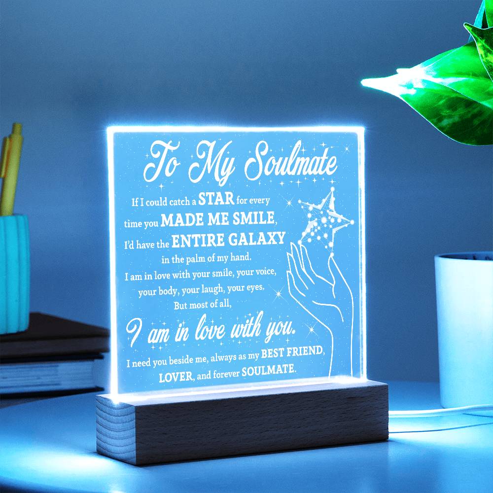 Soulmate Galaxy Star Acrylic Light – Romantic Gift