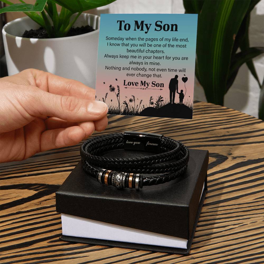 To My Son Bracelet Gift From Father