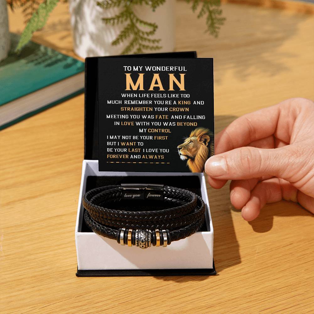 Bracelet Gift for Boyfriend or Husband, Gift Box Included