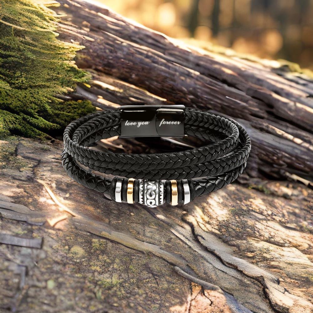 Mom to Son Bracelet Gift with Message Card