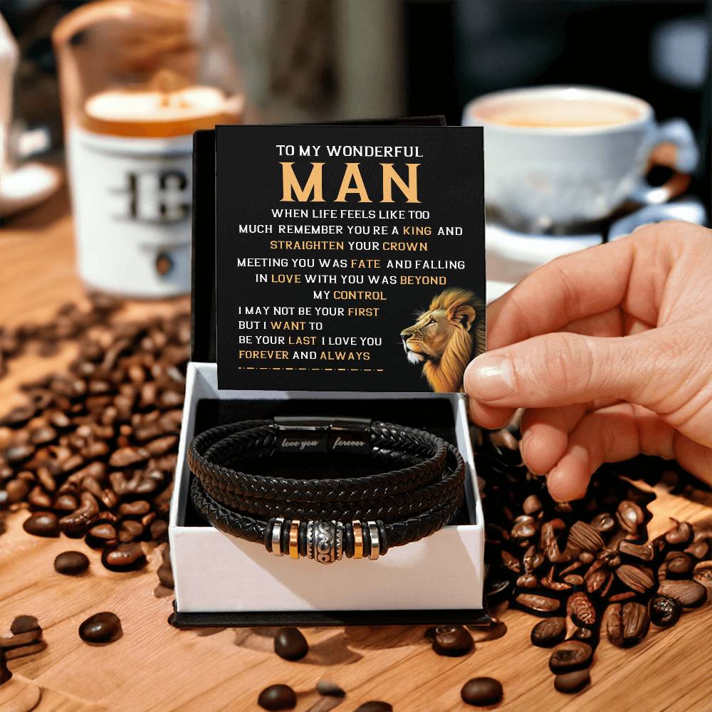Bracelet Gift for Boyfriend or Husband, Gift Box Included