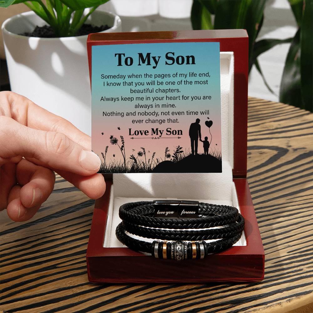 To My Son Bracelet Gift From Father